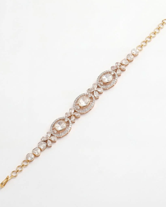 Pulsera de Diamantes Estilo Polki, Elegante y con un Toque Caprichoso, con Piedras Brillantes Delicadas - Product Image 2