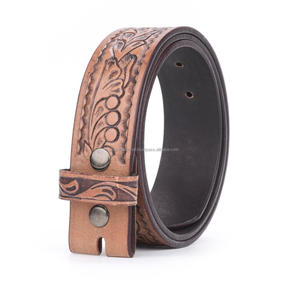 Cinturón de herramientas de cuero occidental con relieve floral de mano de obra de calidad para hombres y mujeres en el Fabricante Mayorista India - Product Image 6