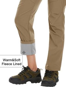 Pantalon de ski unisexe chauffant, coupe-vent et imperméable avec poches zippées et technologie -Tex pour adultes, sports de neige - Product Image 3