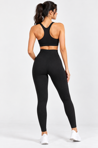 Leggings Deportivos de Cintura Alta sin Costuras para Mujer, Transpirables, de Color Sólido y Largo Completo - Product Image 4