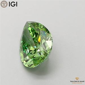 เพชรทรงลูกแพร์ 2.50 กะรัต ความใส VVS2 สีเขียวแฟนซีสดใส ผลิตในห้องปฏิบัติการโดยผ่านการรับรองจาก IGI สำหรับงานออกแบบตามสั่ง - Product Image 5