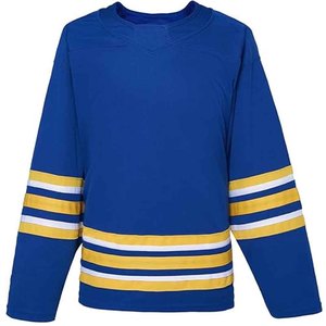 Blank Hockey Jersey Wholesale Custom Ice Hockey Uniform Sublimation Quick Dry Polyester Training Jerseys OEM Bulk - Product Image 1