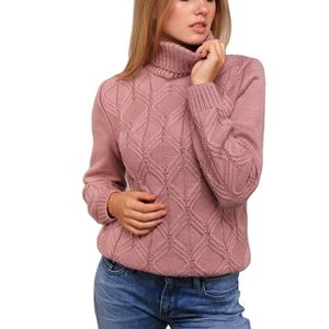 Winter <b>Woolen</b> <b>Women's</b> Round Neck Custom <b>Sweater</b> <b>Women's</b> <b>Sweater</b> Crew Neck Pullovers Supplier From BD - Product Image 1