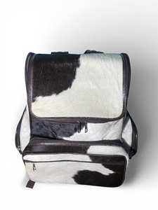 Handmade Hair-On Cowhide Leather <b>Backpack</b> Travel Laptop Bag Custom Logo Wholesale Supplier Manufacturer Bulk LHBP-0036 - Product Image 4