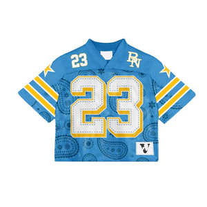 High Grade Sublimation Printed Mesh Short Sleeve Breathable Sportswear Jersey with Custom Logo Design Wholesale Production - Product Image 3