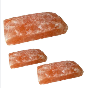 Organic Material Geometric <b>Shape</b> Carved Real Touch Salt Lamp Tile Brick <b>Block</b> 2 X 4 X 8 Inch-Sian Enterprises - Product Image 5