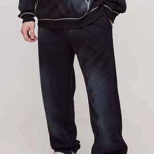 Ensemble de survêtement de luxe pour homme, effet délavé, style vintage, avec sweat à capuche et pantalon de jogging, personnalisable, marque privée, OEM, ODM, streetwear - Product Image 3