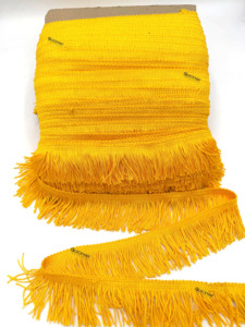 Cadena de encaje dorada con flecos de borlas – Adorno decorativo para costura, manualidades, ropa y accesorios para el hogar - Product Image 6