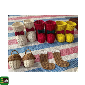 Ornements de Noël en rotin faits à la main, décorations tissées naturelles pour suspendre sur l'arbre de Noël et la décoration intérieure, en provenance du Vietnam - Product Image 5