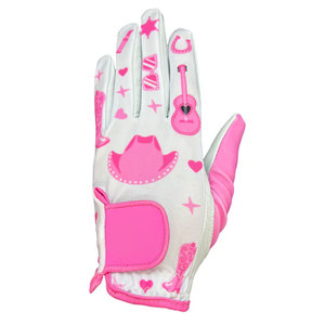 Genuine Cabretta Leather Golf Gloves Adjustable Wrist Strap <b>Hook</b> Loop Closure for Left/Right Hand Custom Logo Print - Product Image 5