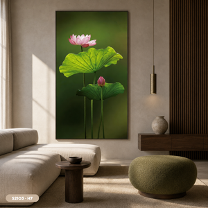 Peinture florale en soie artisanale de haute qualité, étang de lotus, œuvre d'art raffinée, décoration murale pour la maison, cadre photo fabriqué au Vietnam - Product Image 6