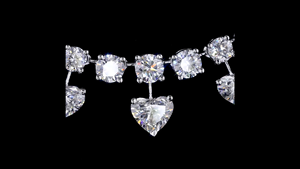Collier tennis en diamant de laboratoire taille cœur, argent sterling 925, certifié IGI, bijou de luxe pour mariée, fiançailles, mariage, cadeau - Product Image 4