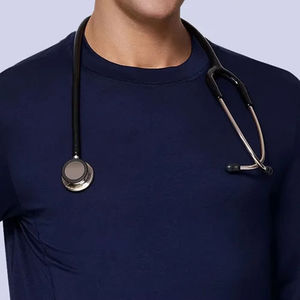 Uniformes Médicos para Hombres, Camisetas Interiores para Enfermeros, Uniformes de Hospital, Color Azul Marino - Product Image 3