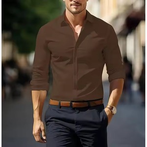 เสื้อเชิ้ตผู้ชายแบบติดกระดุม ปรับขนาดได้ ออกแบบได้ตามต้องการ วัสดุทนทาน ระบายอากาศได้ดี กำลังเป็นที่นิยม - Product Image 6
