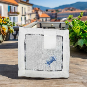 Woven Crab <b>Coaster</b> with Breathable Design Yarn Dyed Pattern for Home Textile <b>Promotional</b> European Market Product - Product Image 1