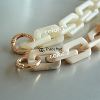 Collier en chaîne de résine contemporain, bijoux de mode chics pour femmes, accessoires élégants pour un look moderne, Tradebyd