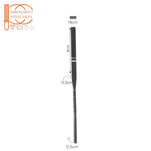 Juego de limas de aguja de acero Industrial DIY de cuadrado medio BT de 180mm, herramienta de mano plana fuerte para carpintería, piedra artesanal, piedra de joyería - Product Image 1