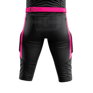 Nouvel uniforme de football américain respirant de couleur unie, 100% polyester, ensembles d'uniformes de football personnalisables fabriqués au Pakistan - Product Image 6