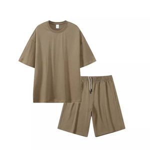 Ensemble de shorts et t-shirt pour homme en coton et polyester de haute qualité avec logo personnalisé pour l'été, ensemble de jogging 2 pièces, ensemble homme de haute qualité 2025 - Product Image 5