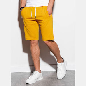 Pantalones Cortos de Felpa con Logotipo al por Mayor para Hombre, Pantalones Cortos Deportivos de Algodón Tejido con Cordón Ajustable para Hombre - Product Image 6