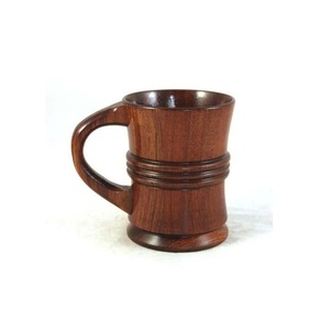 แก้วกาแฟไม้รักษ์โลก แก้วไม้ทำมือ ดีไซน์เรียบง่ายแบบชนบท สำหรับใช้ในชีวิตประจำวัน - Product Image 3