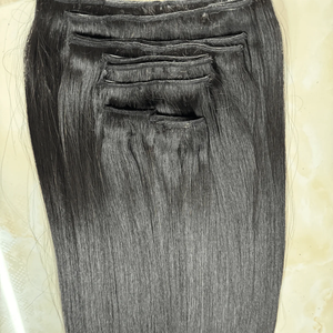 Prix usine Clip dans les extensions de cheveux Double clip dessiné dans les extensions de cheveux bruts cuticules alignées - Product Image 1