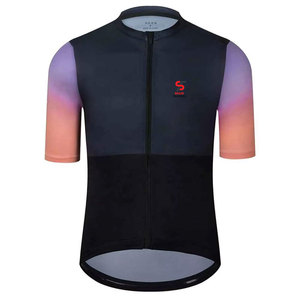 Maillot de Ciclismo de Alta Calidad, Manga Corta, con Bolsillo con Cremallera, Ligero, Estampado Digital, Corte de Competición - Product Image 1