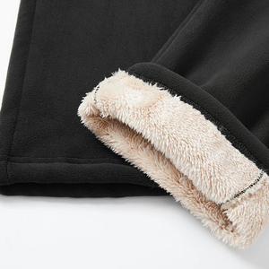 Men's <b>Wool</b> Fleece Sweatpants Elastic Waist Drawstring Casual Style Heavyweight Winter Wear Side Pockets Breathable <b>Pants</b> - Product Image 6