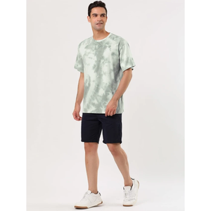 Camiseta Tie Dye Personalizada con Logotipo para Hombre, 100% Algodón, Talla Grande, Gruesa, Transpirable, Estilo Urbano y de Calle - Product Image 2