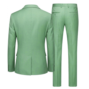 Breathable Plain Men <b>Suit</b> Pant Coat Customized Size Grooms Blazer Wedding Office Wear Formal Breathable Men's <b>Suits</b> - Product Image 2