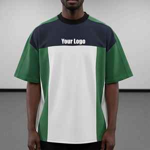 Heavyweight Cotton 180GSM Eco-Friendly High Quality OEM/ODM Quick Dry Custom Puff Printed Logo Loose Fit <b>Drop</b> T-Shirt Men - Product Image 1