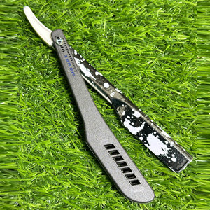 Classic Shaving <b>Slide</b> Razor <b>Plastic</b> Handle Premium Quality Black Stainless Steel Professional Barber Razor for Face Body Beard - Product Image 4