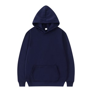 Sweat à capuche unisexe en polaire de polyester, couleur unie, personnalisable avec logo brodé, style décontracté et oversize, prix usine Chine, OEM - Product Image 3