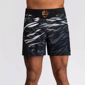 Pantalones Cortos de Entrenamiento MMA para Hombre, Ligeros, de Secado Rápido, Cómodos y Duraderos, de Poliéster/Algodón, Personalizables, sin Costuras Delanteras, para Grappling y Artes Marciales - Product Image 2