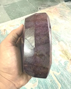 พลอยทับทิมทรงรีเจียระไนแบบมรกต 5000 กะรัต แบบคาโบชอง  หินธรรมชาติแบบหลวม ขายส่งจำนวนมากสำหรับทำเครื่องประดับ - Product Image 2