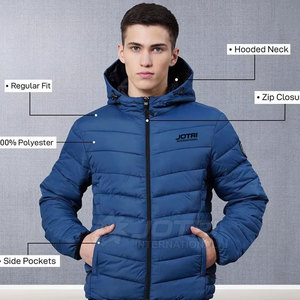 Trendy <b>Men</b> Puffer Jacket Front Eco-Friendly Lightweight Winter Wear Stylish Design Perfect for Cold Weather Outdoor Casual - Product Image 5