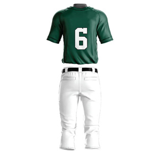 Uniforme de Béisbol para Hombre, Jersey Sublimado Verde y Blanco, Manga Corta, Absorbe la Humedad, Corte Regular, para Todas las Temporadas - Product Image 2