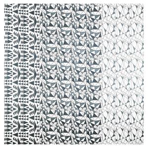 Drap de lit double en coton pur gris et blanc à motifs géométriques avec taies d'oreiller assorties pour la maison et l'hôtel - Product Image 4