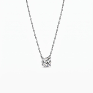 Collier solitaire de luxe en argent 925 avec pendentif en diamant naturel et cultivé en laboratoire, bijou de fiançailles romantique pour femme, cadeau - Product Image 4