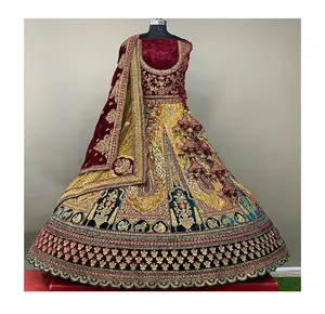 Novo Design Indian Lahenga Choli Vestido Para Casamento e Festa Desgaste Meninas Lehenga Choli Disponível no Atacado PriceShop 2023 festa