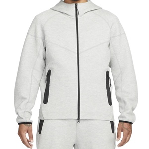 Nuevo estilo de algodón Tech Fleece Custom Plain Men Hoodies Made Best Product Hoodies para hombres en blanco Full Face Zip Up Men Hoodie - Product Image 1