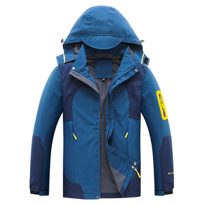 Veste coupe-vent softshell pour homme, imperméable, à capuche, pour les voyages en plein air, le camping, la randonnée, l'escalade, la pêche - Product Image 3