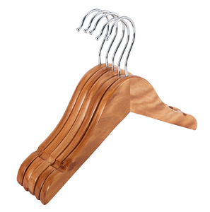 Cintres en bois antidérapants pour costumes, grands modèles, pour magasins de vêtements pour hommes, organisateur de garde-robe - Product Image 6
