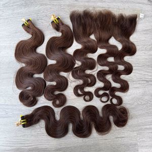 ผมต่อแบบหยักศกสุดหรูผมแท้สีม่วงจากเวียดนามสีน้ำตาลบริสุทธิ์ - Product Image 2