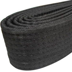 เข็มขัดศิลปะการต่อสู้แบบยูนิเซ็กซ์ผ้าฝ้ายสั่งทำได้ เข็มขัดคาราเต้สีพื้นปรับขนาดได้ ขายดีที่สุด ราคาขายส่ง รับผลิตแบบ OEM - Product Image 3