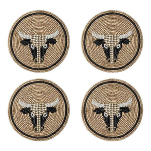 Stylish Handmade Seed Beads <b>Coasters</b> with Festival Design Table Decor <b>Beaded</b> <b>Coasters</b> with Embroidery With Custom Design - Product Image 1