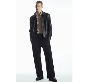 Men Cafe Racer Genuine Leather <b>Jacket</b> Classic Motorcycle <b>Biker</b> <b>Jacket</b> - Product Image 2