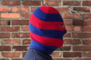 2022 mode hiver bonnets personnalisé couleur bloc acrylique cagoule pour plein visage Protection contre le froid multicolore hiver chapeaux pour le froid - Product Image 3