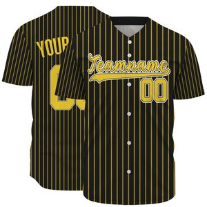 Camiseta de Béisbol Personalizada para Hombre, Estilo Deportivo Urbano, con Estampado de Letras, Botones, Manga Corta, Hombros Caídos y Corte Holgado - Product Image 1