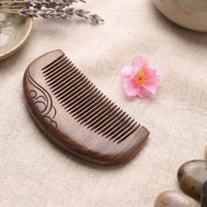 หวีไม้ไผ่หวีผมไม้สีธรรมชาติหวีไม้ - Product Image 6